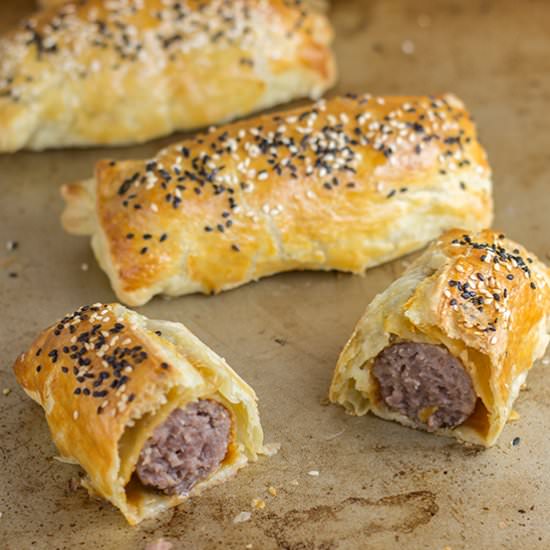 Puff Pastry Bratwurst