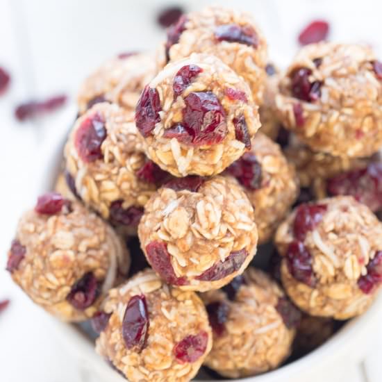 Cranberry Coconut Energy Bites