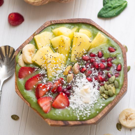 Green Goddess Detox Smoothie Bowl