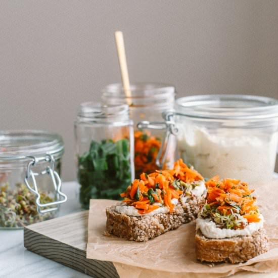 Savory Toast w/ Sunflower Aioli