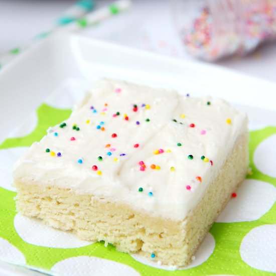 Sugar Cookie Cake Bars