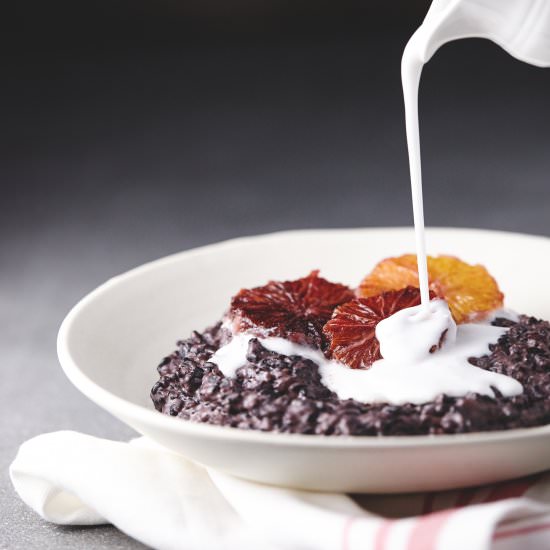 Coconut Cardamom Black Rice Pudding