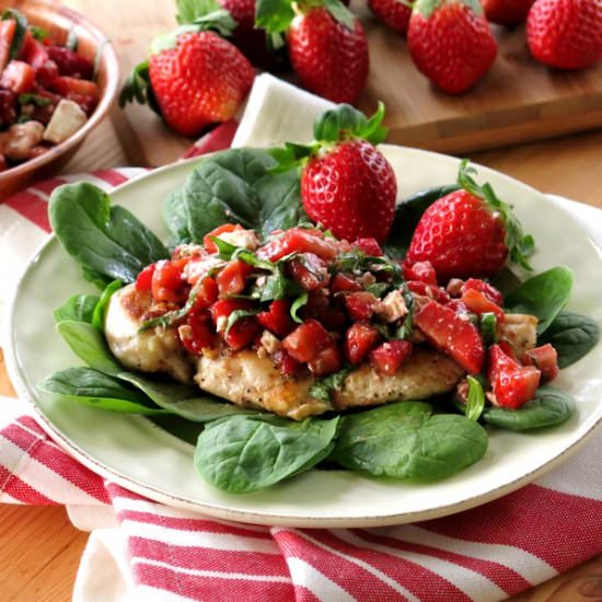 Strawberry Bruschetta Chicken