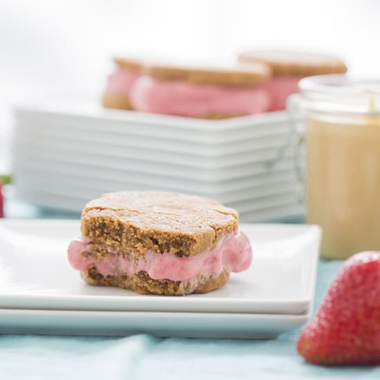 PB & J Ice Cream Sandwich