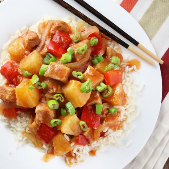 Slow Cooker Sweet & Sour Chicken