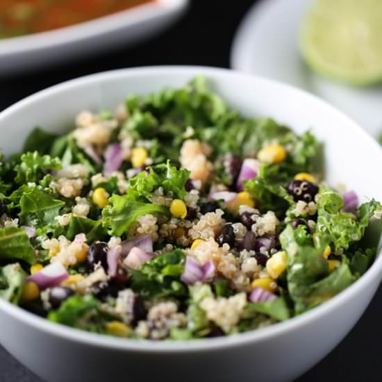 Spice Kale and Quinoa Salad