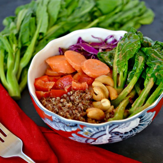 Gai Lan Quinoa Bowl