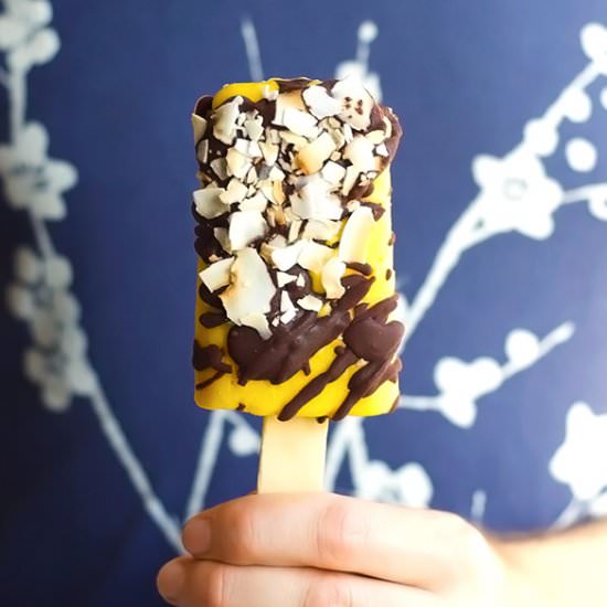 Mango and Coconut Creamsicles