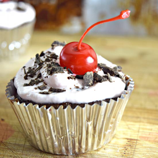 Gluten Free Black Forest Cupcake