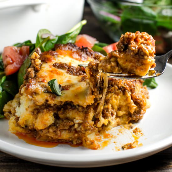 Polenta Lasagna Bolognese