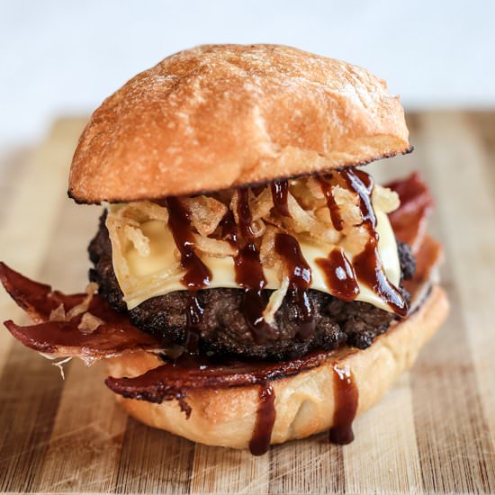Barbecue Bacon Burgers