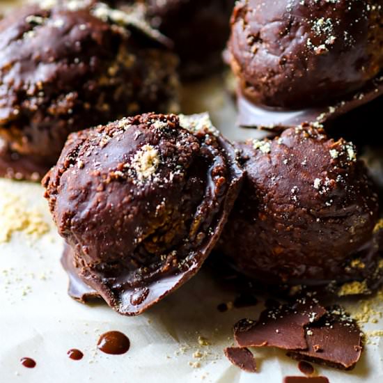 Chocolate Peanut Butter Dough Balls