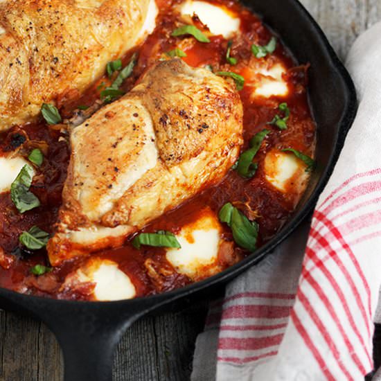 Skillet Chicken and Tomatoes