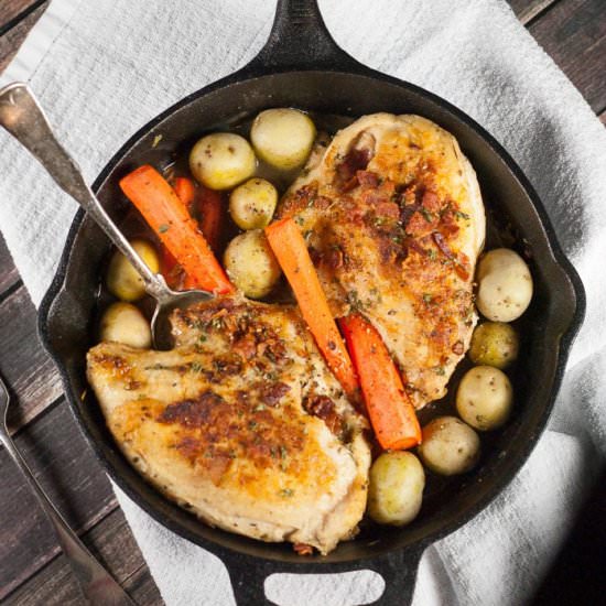Cast Iron Skillet Roasted Chicken