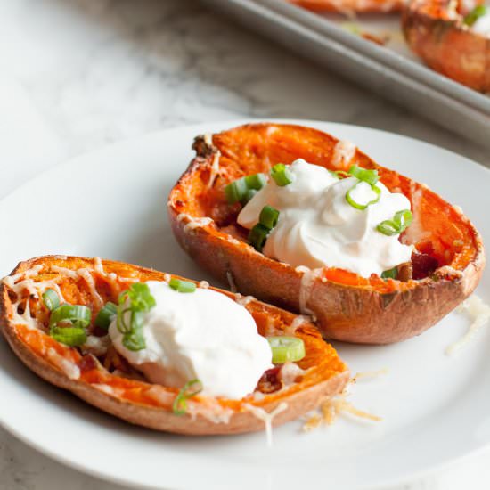 Loaded Sweet Potato Skins