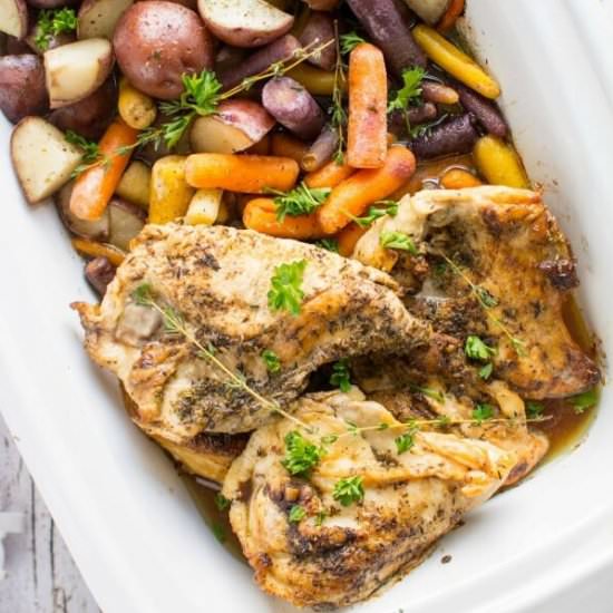 Slow Cooker Herb Butter Chicken