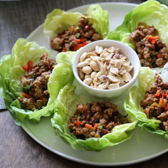 Asian Chicken Lettuce Cups