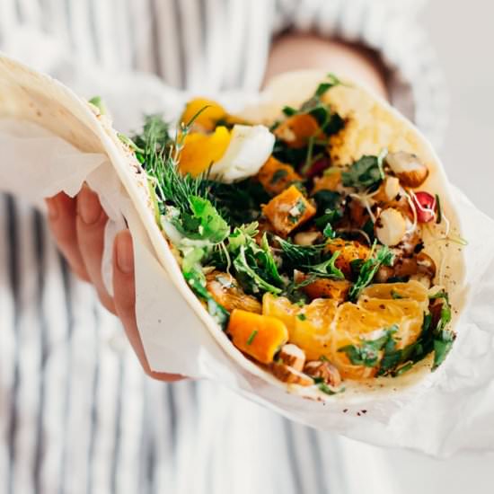Healthy Sweet Potato Wrap