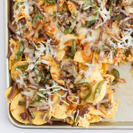 Philly Cheese-Steak Nachos
