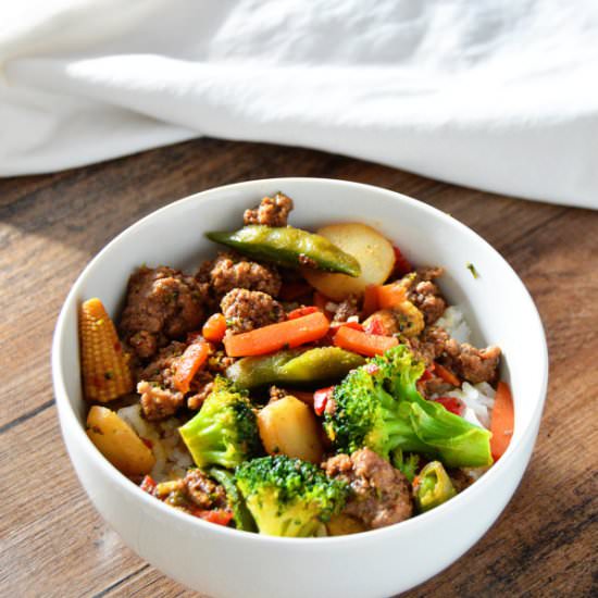Korean Beef and Veggies