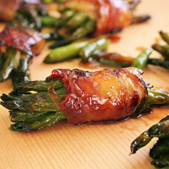 Bacon Wrapped Green Bean Bundles