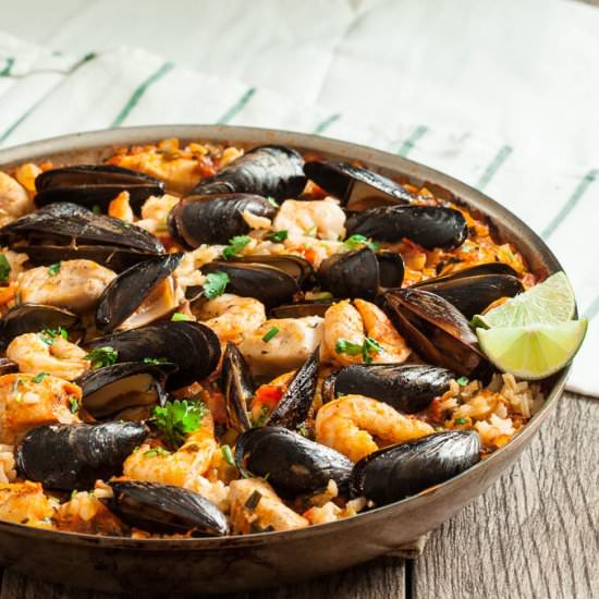 Seafood Paella