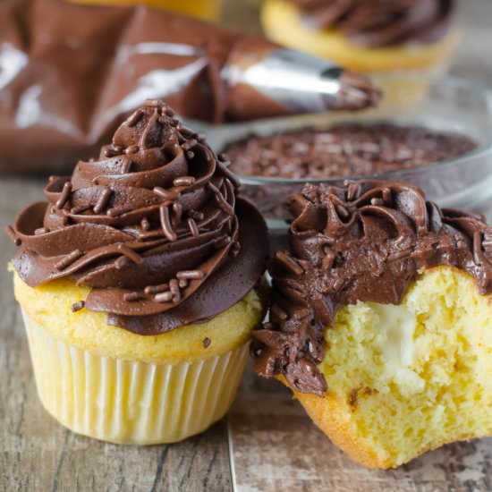Boston Cream Cupcakes