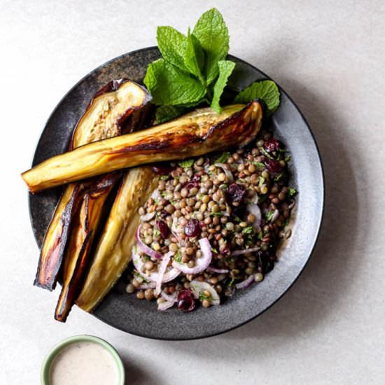 Eggplant and Lentil Salad