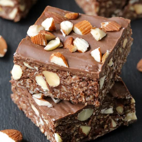 GF Chocolate Almond Oat Bars