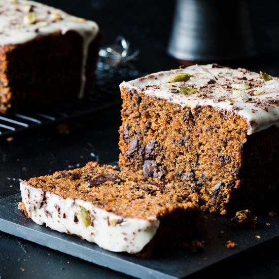 Kabocha and Olive Oil Chocolate Cake