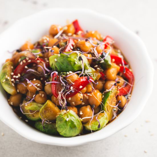Chickpea and Vegetable Stir Fry