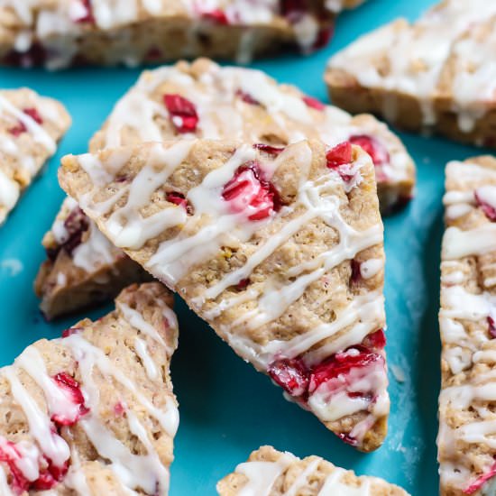 Vegan Cranberry Orange Scones