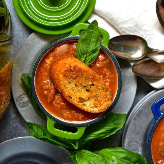 Eggplant Parmesan Soup