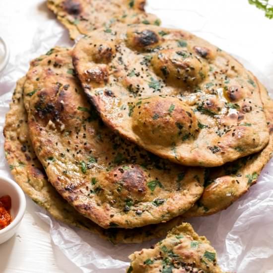 Whole Wheat Palak Naan