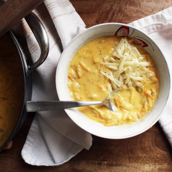 Quick Broccoli Cheddar Soup