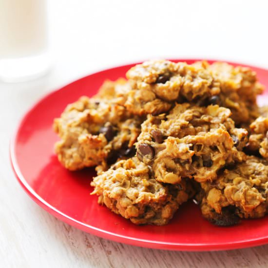 Peanut Butter Banana Cookies