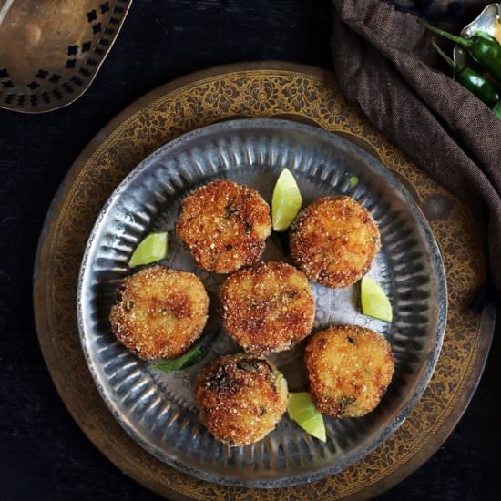 Potato mint patties