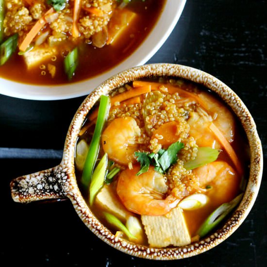 Thai style quinoa soup
