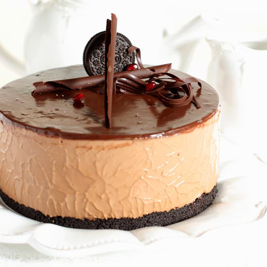 No Bake Chocolate Cheesecake