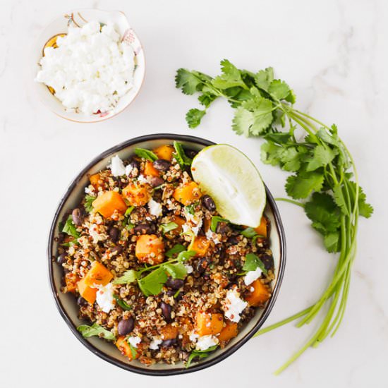 Sweet Potato and Black Bean Quinoa