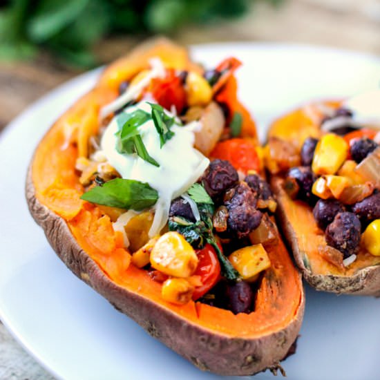 Southwestern Stuffed Sweet Potatoes