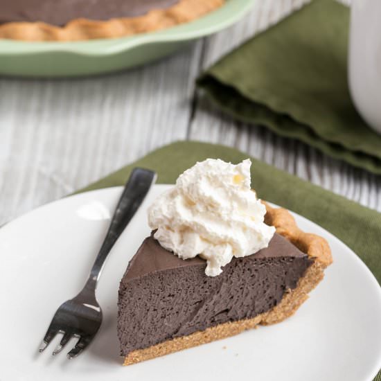 Dark Chocolate Mousse Pie