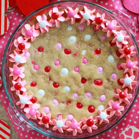 M & M Cookie Pie