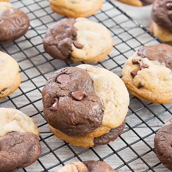 Marble Chocolate Chip Cookies