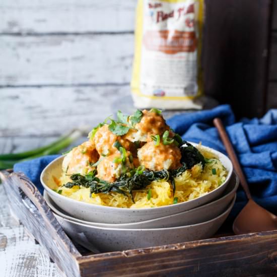 Curried Chicken Scallion Meatballs