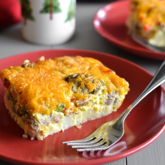 Healthy Sausage Breakfast Casserole