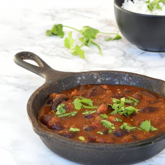 Indian style vegetarian chili