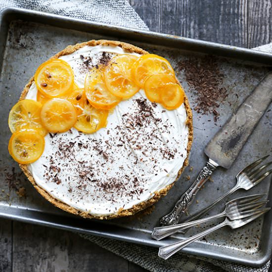 No-Bake Meyer Lemon Cheesecake