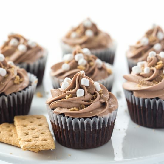 Nutella S’mores Cupcakes