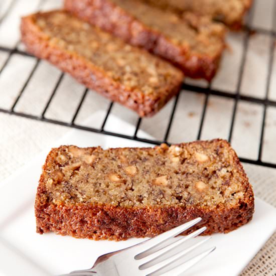 Peanut Butter Chip Banana Bread